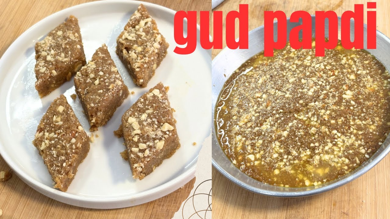 Gud papdi / Traditional Gujarati Sukhadi Recipe ! Melt in Mouth @irfanakitchendiary 