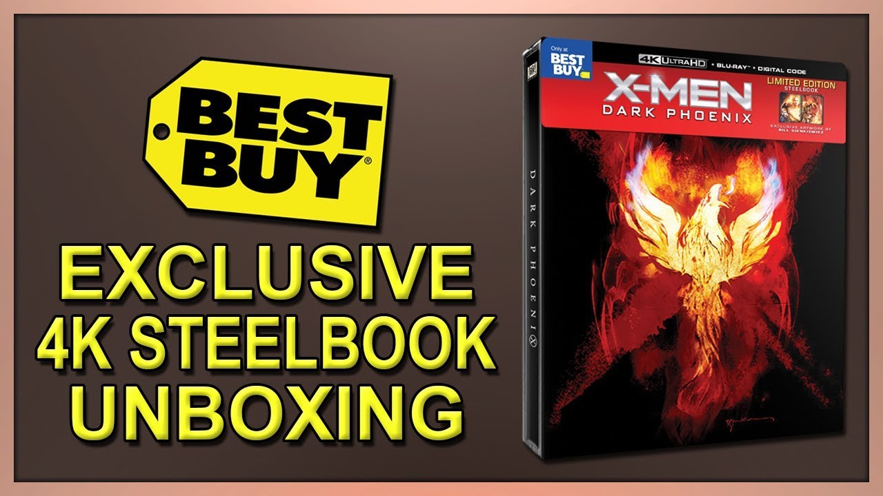 X-Men: Dark Phoenix Best Buy Exclusive 4K+2D Blu-ray SteelBook Unboxing
