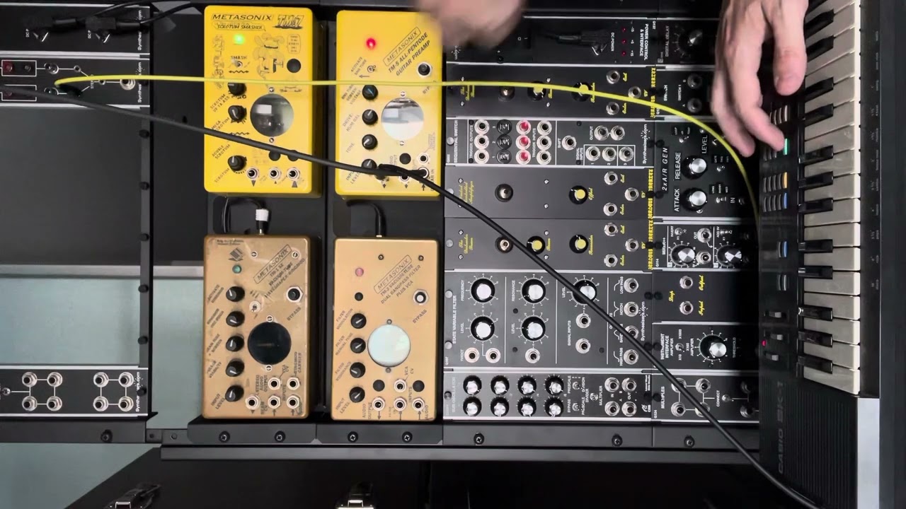 7/15/23 Casio SK-1 + Metasonix TM-5 + SSL Six (channel compression t/hold +5, LF bell out +5)