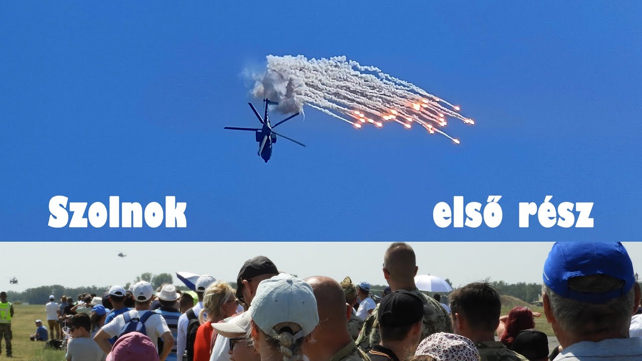 Helikopter bemutató főpróba Szolnokon, mi láttuk először a Duna feletti légi parádé műsorát