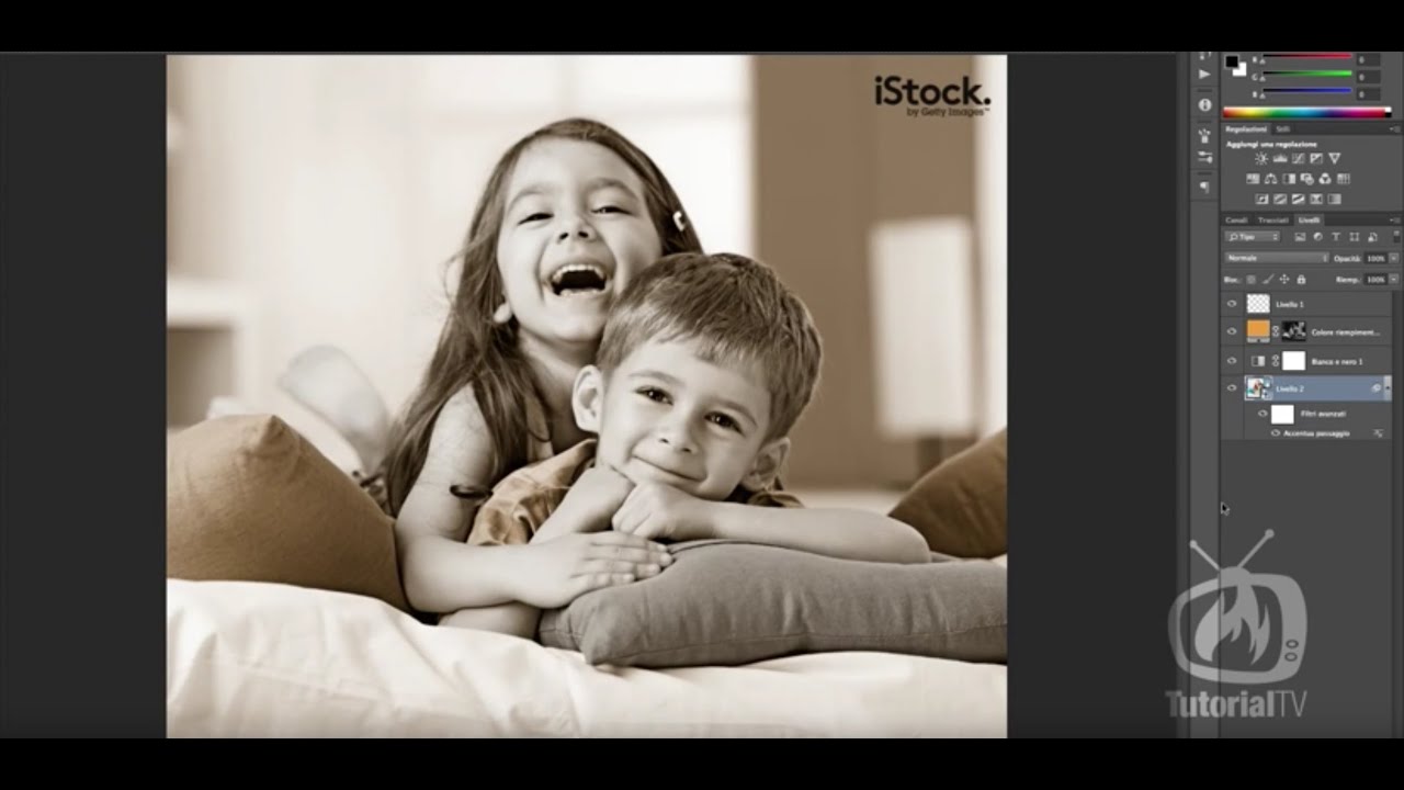 Photoshop CC - Effetto seppia professionale