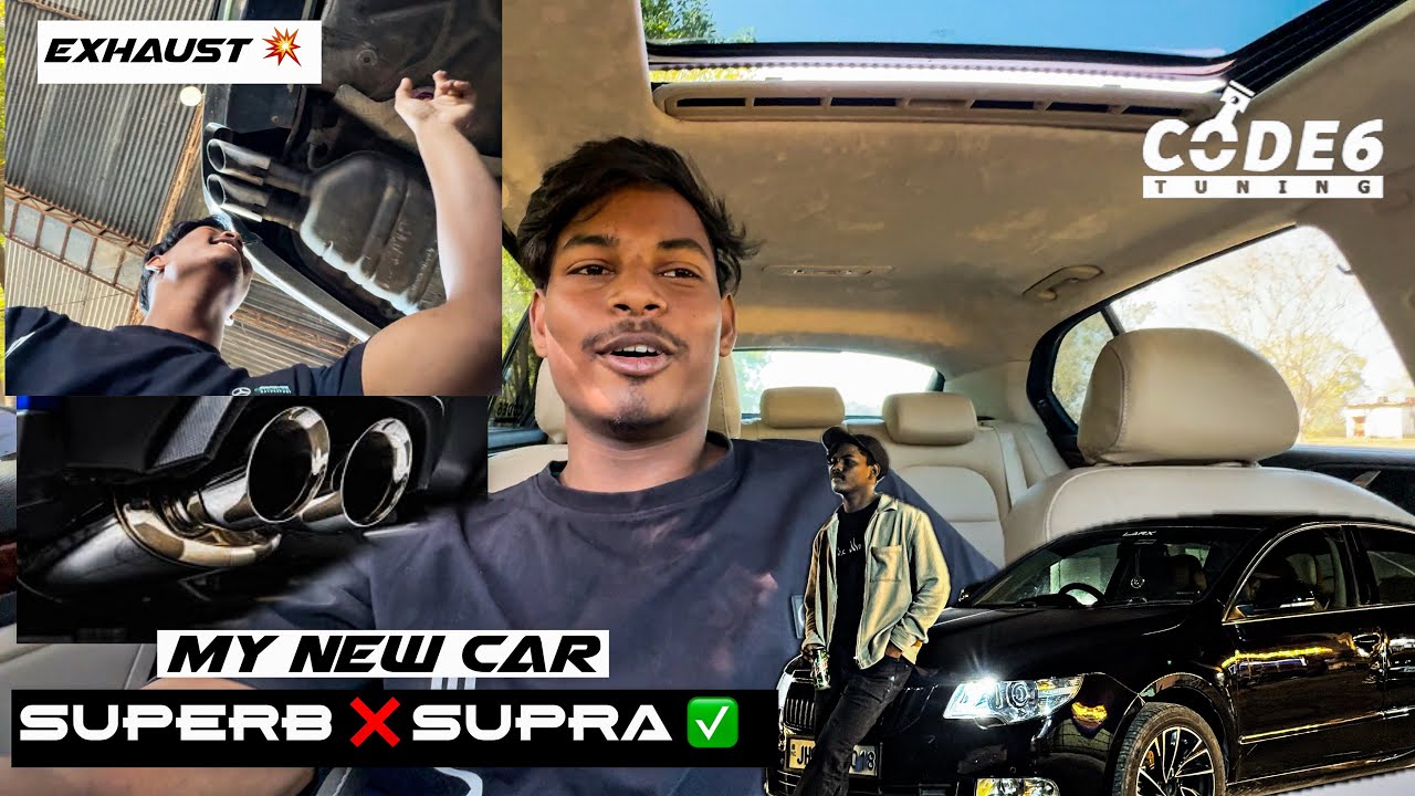 This is  superb ❌ supra ✅ || stage 2 tunned skoda superb one in Jharkhand ⚡️ || exhaust check 📣😌