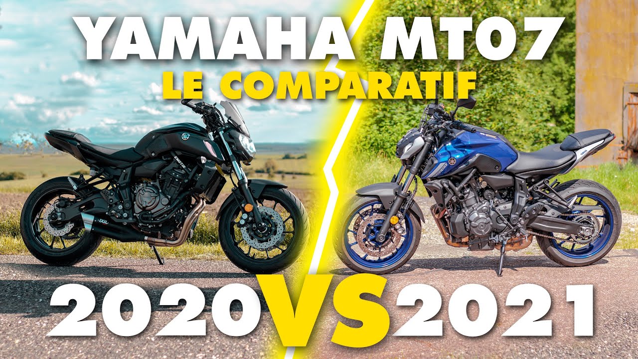 Yamaha MT07 2020 VS 2021/22 ⚡️le comparatif ! - Em0tik Motarde