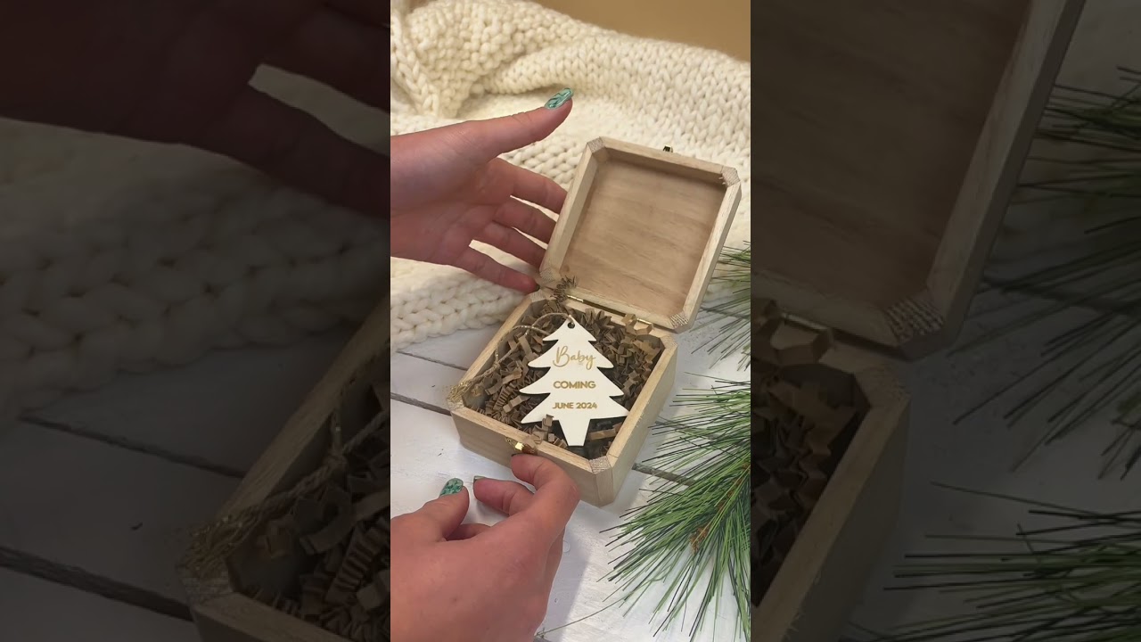 Aankondigingskistje zwangerschap Kerst | Hoe ga jij je zwangerschap bekendmaken deze feestdagen?