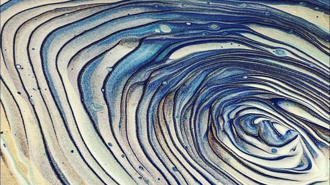 Sweet Ring Pour/Acrylic Pour using MIX Pouring medium! Abstract art
