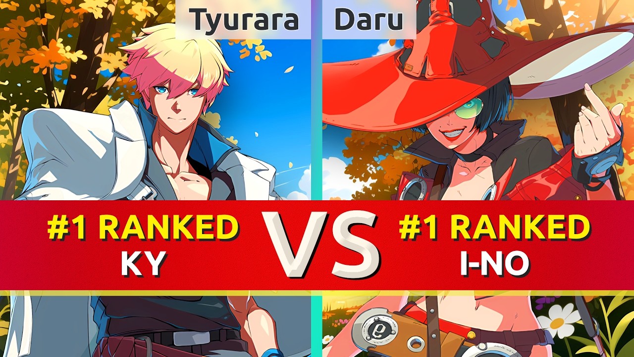 GGST ▰ Tyurara (#1 Ranked Ky) vs Daru (#1 Ranked I-No). High Level Gameplay