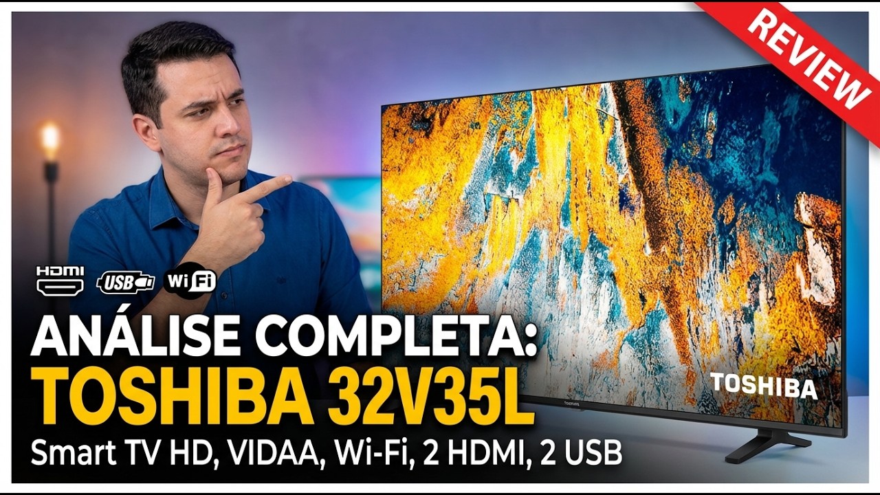Smart TV 32” Toshiba Vale a Pena em 2026 ? ⚡VIDAA Rápido, Dolby Audio e ÓTIMO Custo-Benefício!