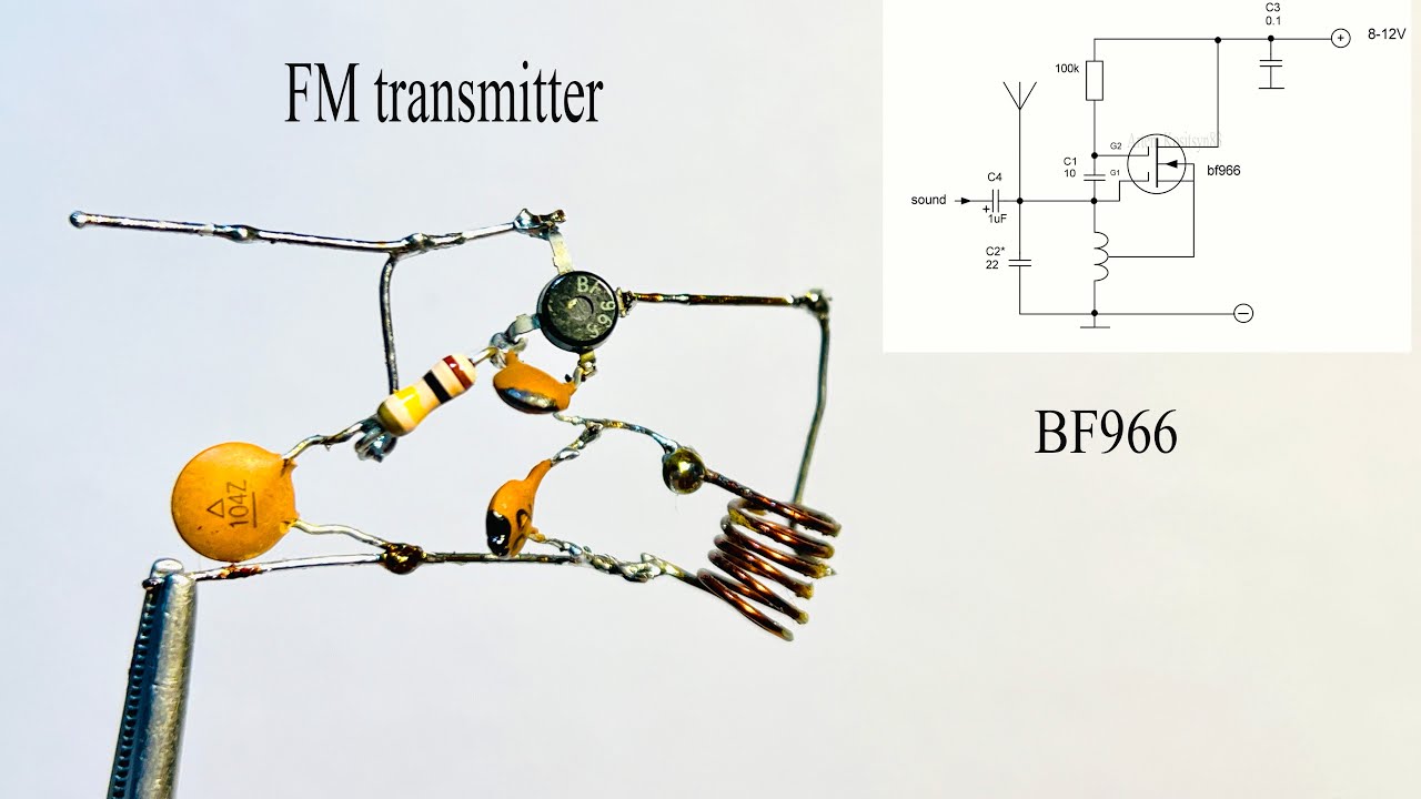 FM transmitter on a dual-gate MOSFET BF966