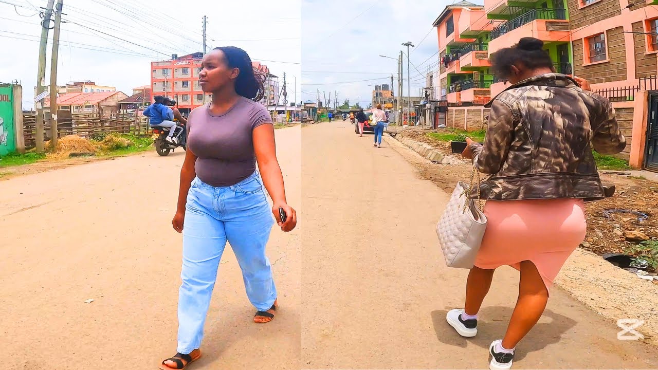 4k walking tour of  Utawala neighbourhood eastern Nairobi in Kenya