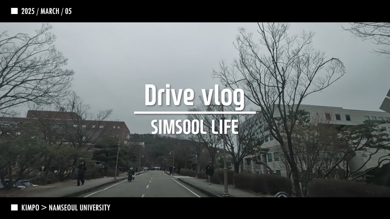2025 0305 퇴근 Driver Vlog SIMSOOL 남서울대 개강
