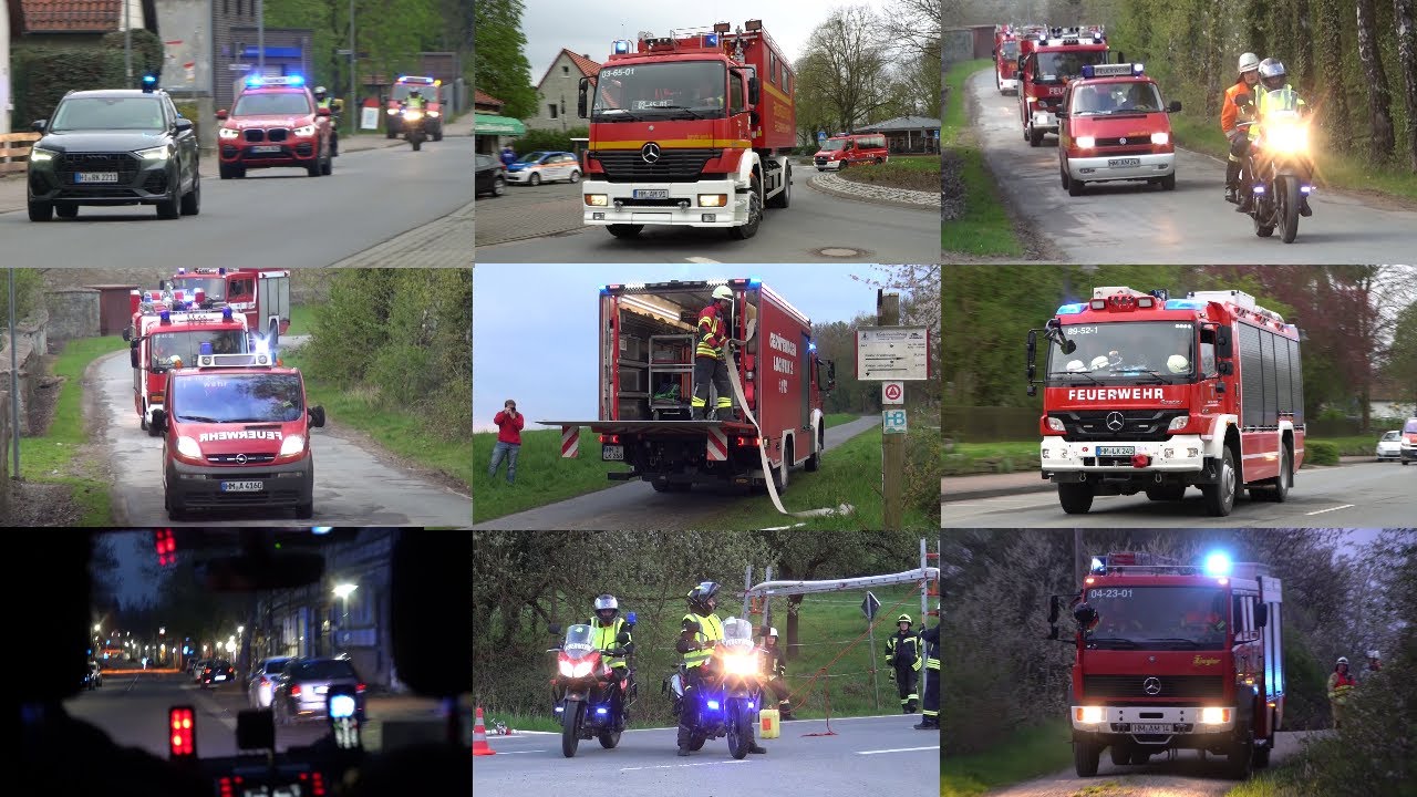 [Übung KFB Hameln-Pyrmont in Lamspringe] Insideview, WaFö, TLFs, Kräder, WLF AB-EL, KdoWs und mehr