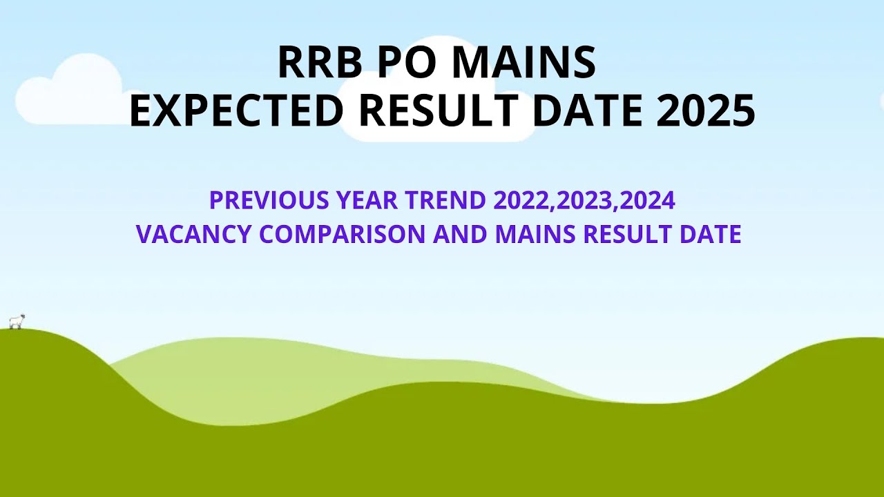 RRB PO MAINS EXPECTED RESULT 2025
