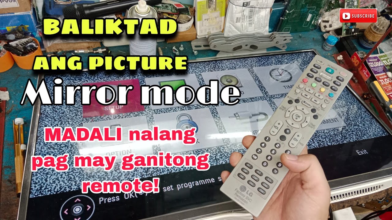 Baliktad na picture Mirror mode problem in led how to fix..