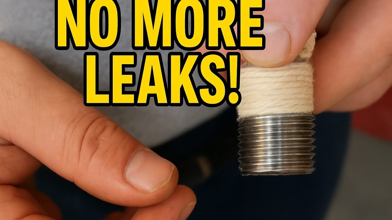 Wrapping Plumber's Hemp on Threads – Step by Step Guide