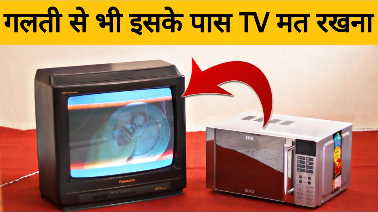 Please !! Never Put A TV in Front Of Microwave Oven || TV Vs Microwave Oven Experiment
