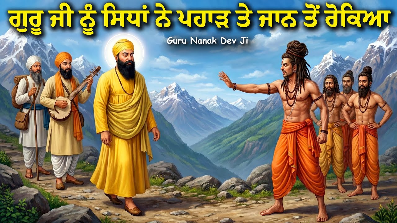 ਸਿਧਾਂ ਨੇ ਗੁਰੂ ਜੀ ਨੂੰ ਪਹਾੜ ਤੇ ਜਾਨ ਤੋਂ ਰੋਕਿਆ | Guru Nanak Dev Ji | United Khalsa | Remix Katha