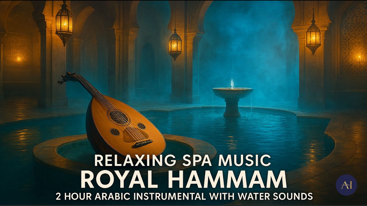 Relaxing Arabic Spa Music: Royal Hammam | 2 Hour Massage (Oud & Qanun)