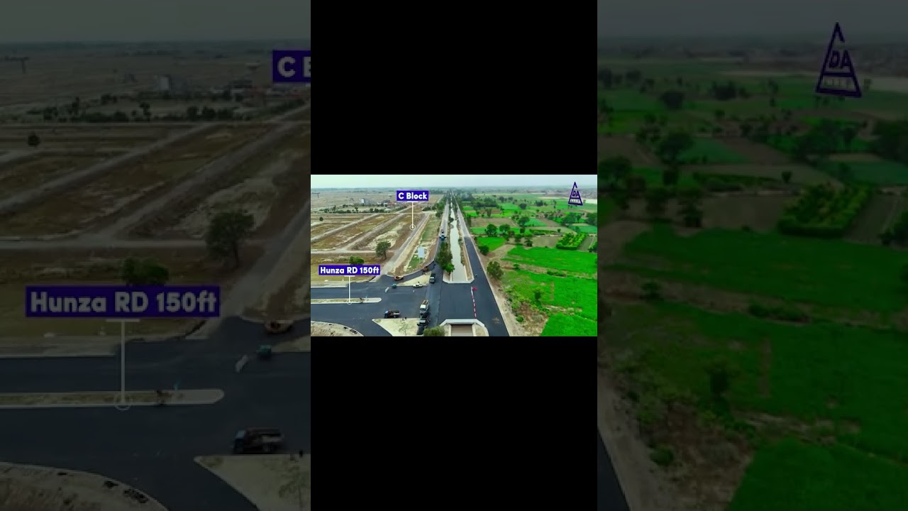 LDA City Lahore 2025: Canal Rd Drone Footage