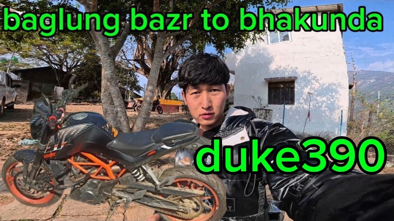Duke 390 baglung bazar to bhakunda vlage ride