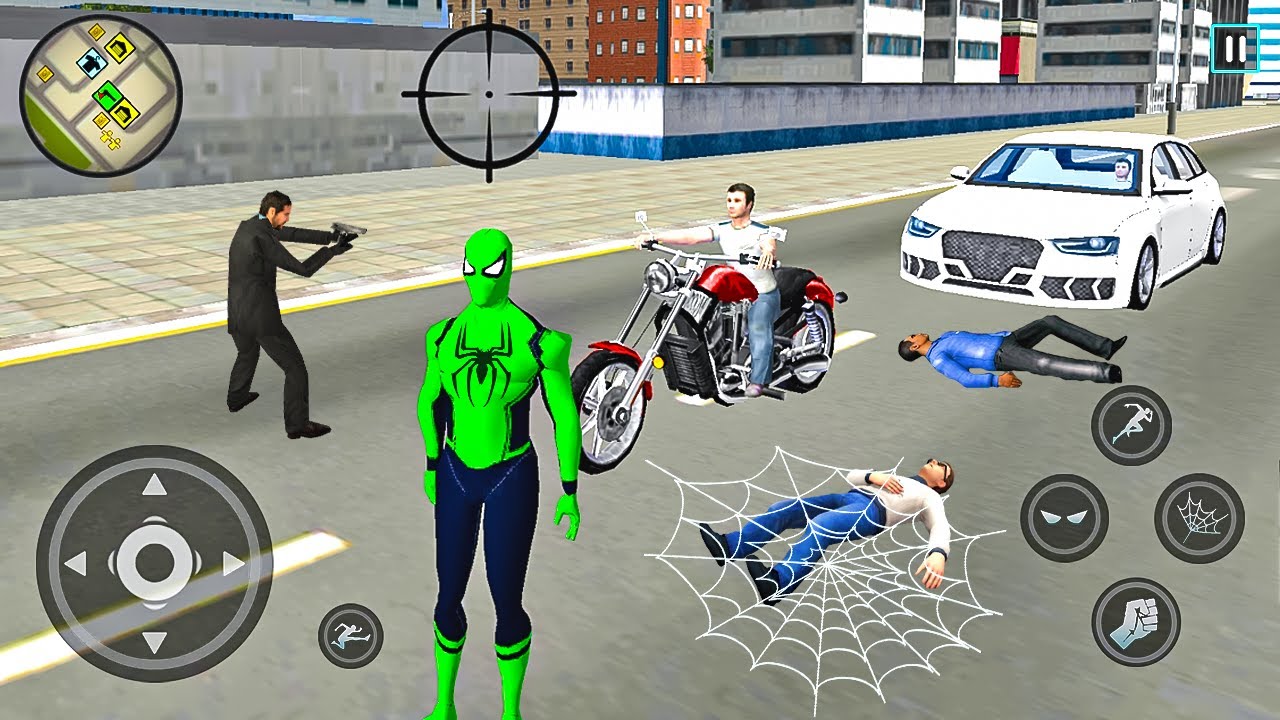 Spider Rope Hero Ninja Gangster Crime Vegas City #25 - Android Gameplay