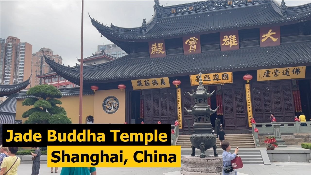 Jade Buddha Temple - Shanghai, China - Built between 1918 and 1928 - Buddha statue made from Jade