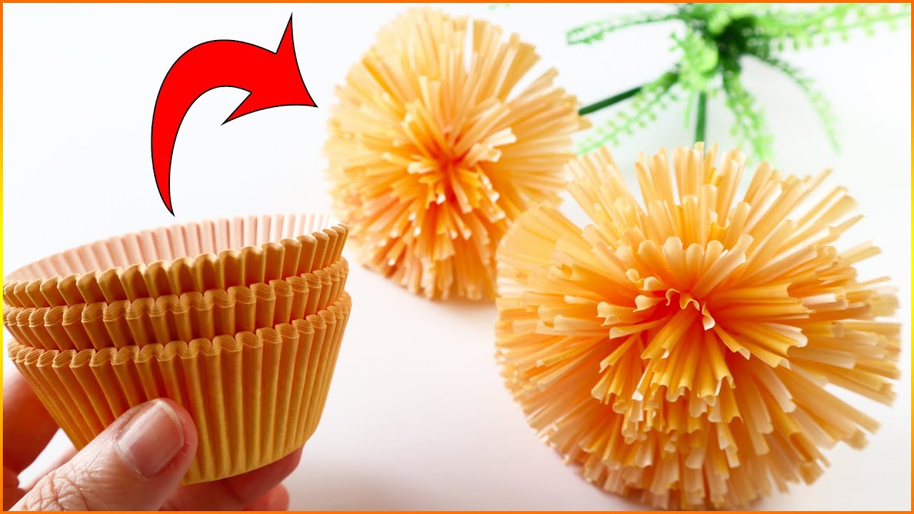 ✂️Life hack🧁How to make flowers out of cupcake molds. Paper Flowers