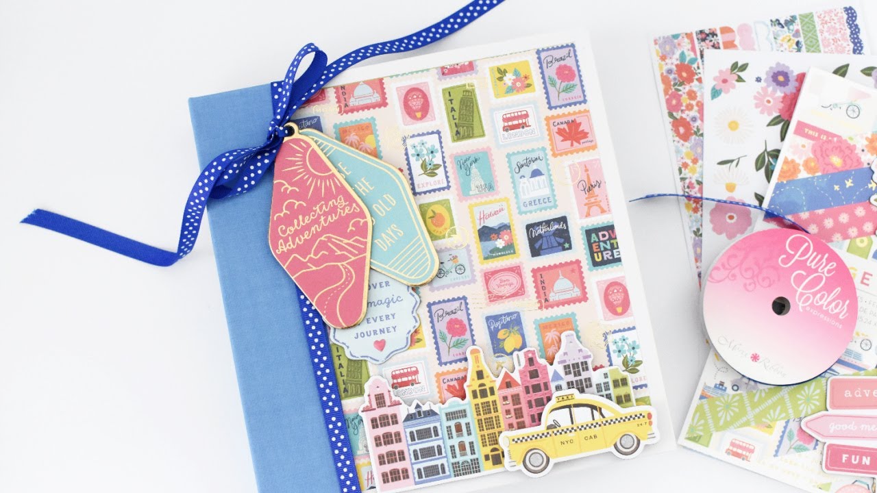 How I Set Up the 6x8 Album Using Paige Evan's Adventurous Collection