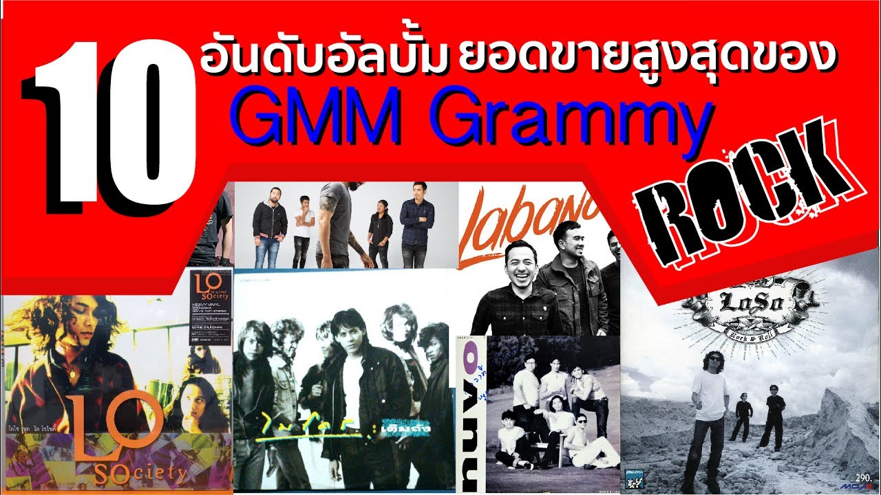 10 อันดับอัลบั้มวงร็อคยอดขาย สูงสุดของ 