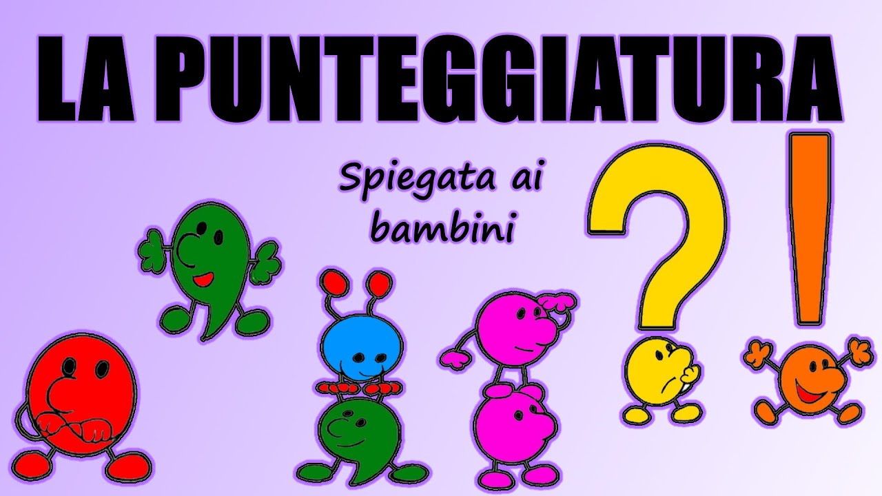 ❓❕❔❗ LA PUNTEGGIATURA spiegata ai bambini. I segni di interpunzione (scuola primaria) 📚