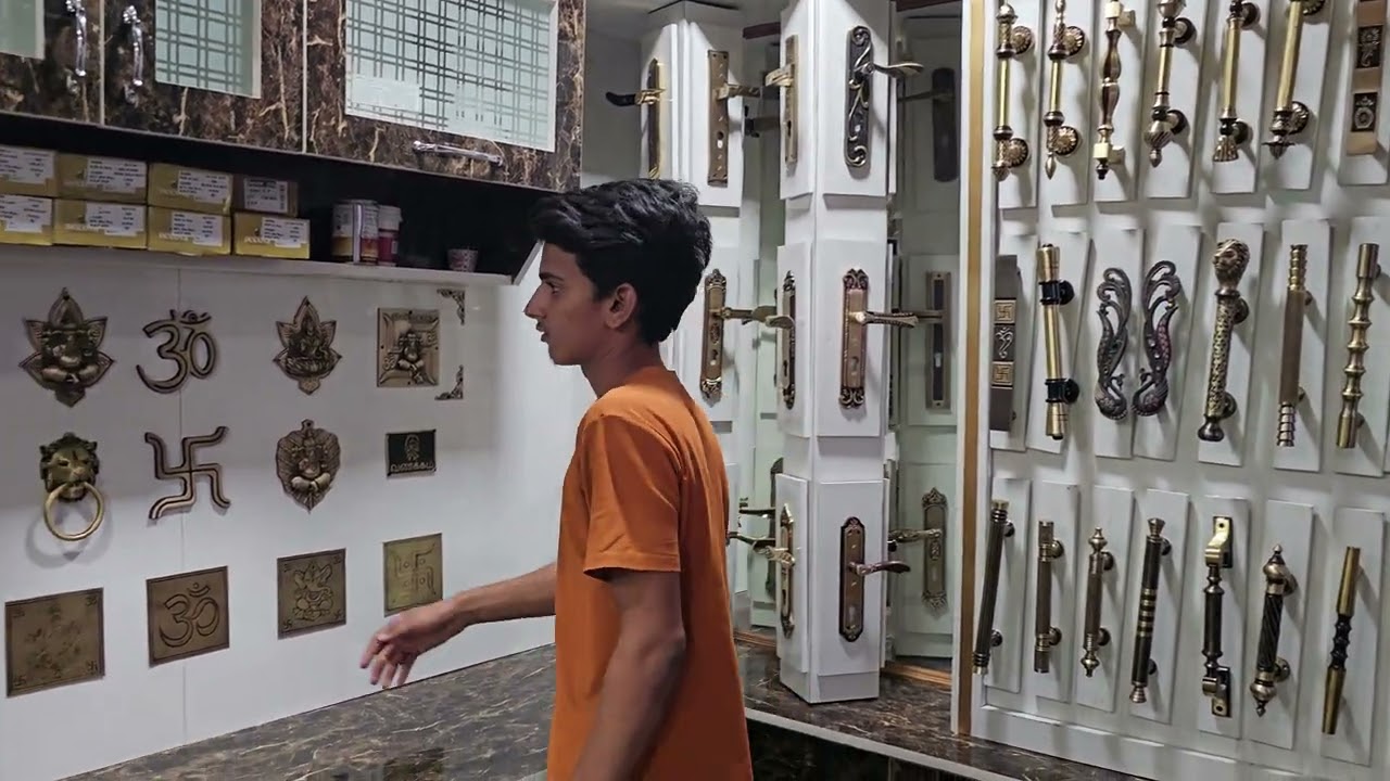 New model hardwareshowroom new interior design || Modern kitchen Display  Hardware Shop Display Lock