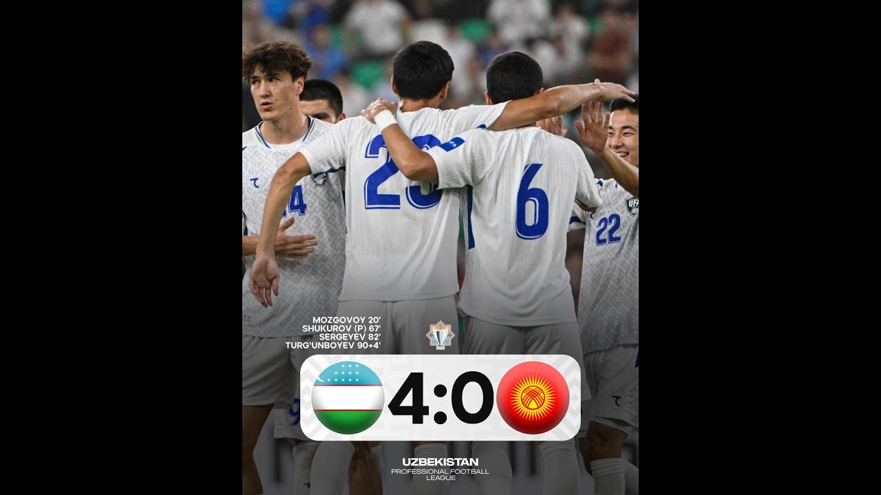 Uzbekistan vs kyrgyzstan republic | CAFA Nations Cup  | JONLI EFIR | LIVE