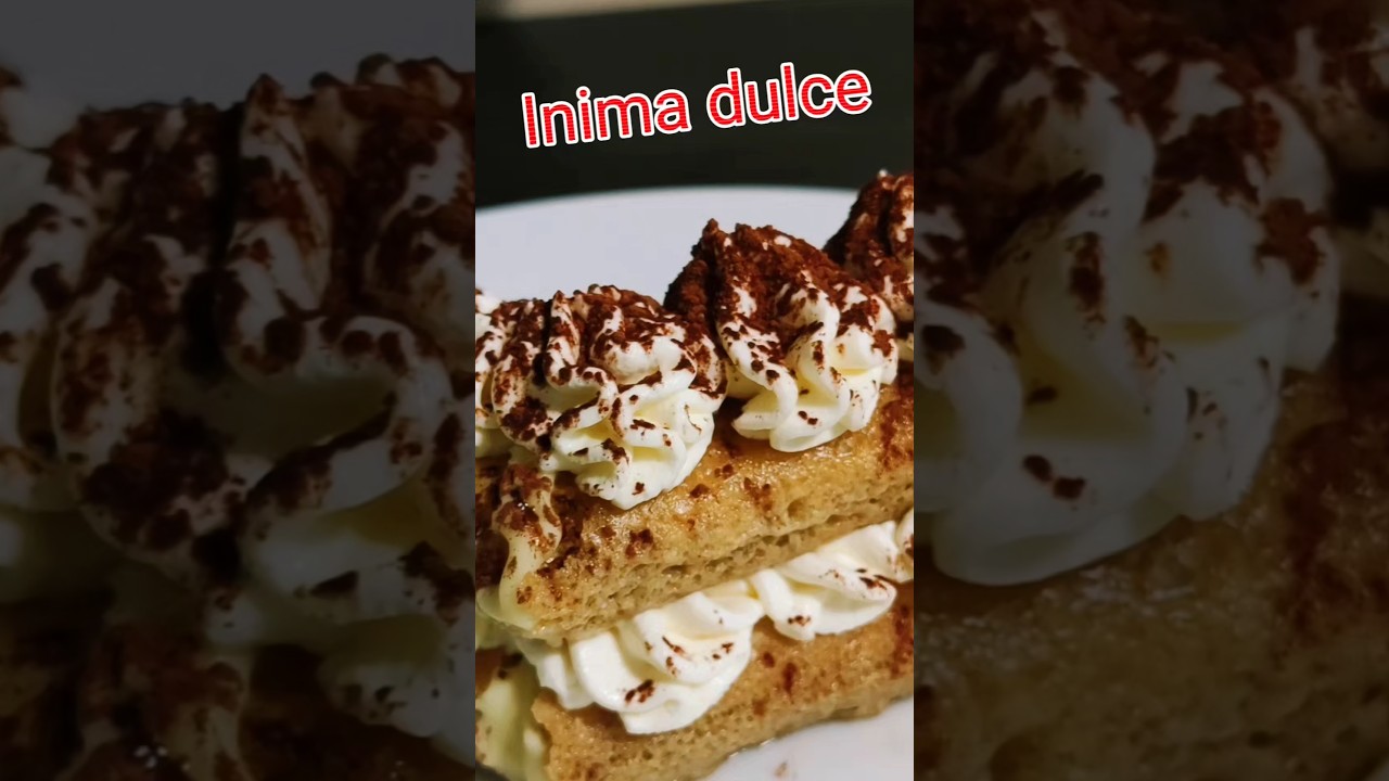 Inima dulce&hearts;️😋-  Sweet heart #youtube #retete#tiramisu@CarmenCooking