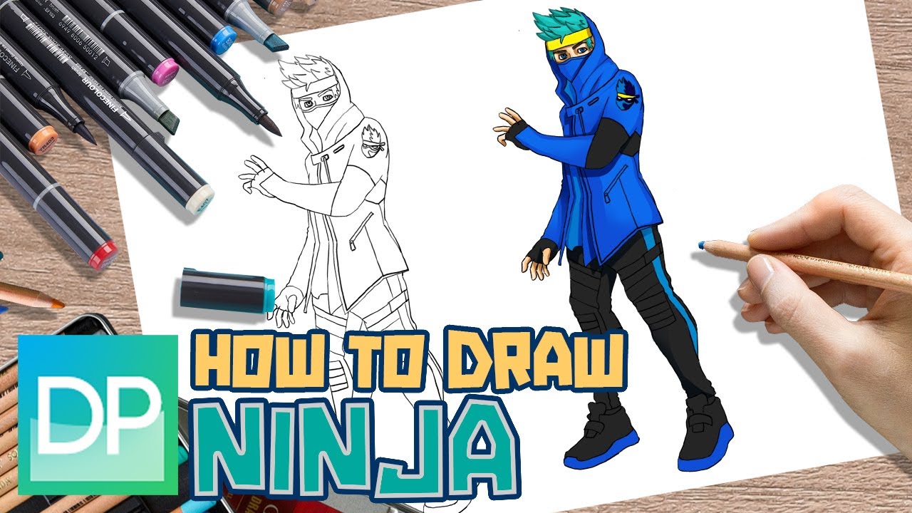 [DRAWPEDIA] КАК РИСОВАТЬ НИНДЗЯ ИЗ FORTNITE — ПОШАГОВОЕ РУКОВОДСТВО ПО РИСОВАНИЮ