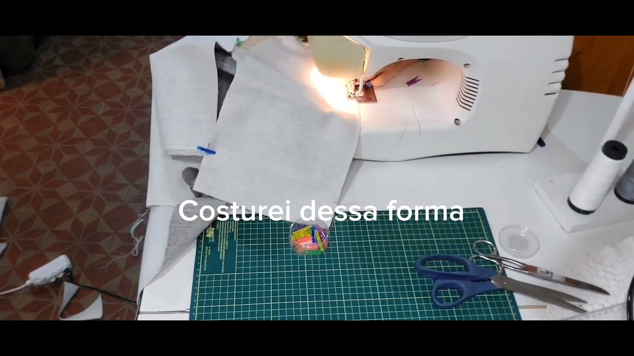 Como fazer capa para máquina doméstica passo a passo #capademaquina