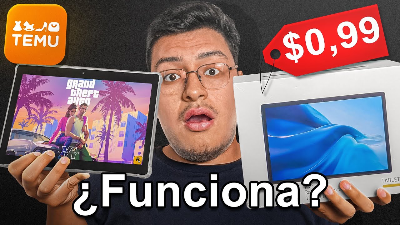 Compre una TABLET de $1 MXN en TEMU  &iquest;VALE LA PENA? &iquest;FUNCIONA? 🤔📲| Review TEMU 2025