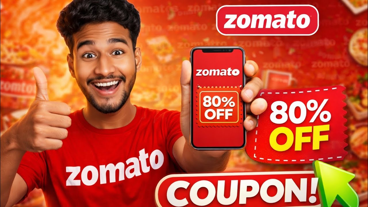 🔥 Zomato Coupon Code Today 2026 💰 Get 80% OFF Food Orders 🍔 Limited Time Deal 😱