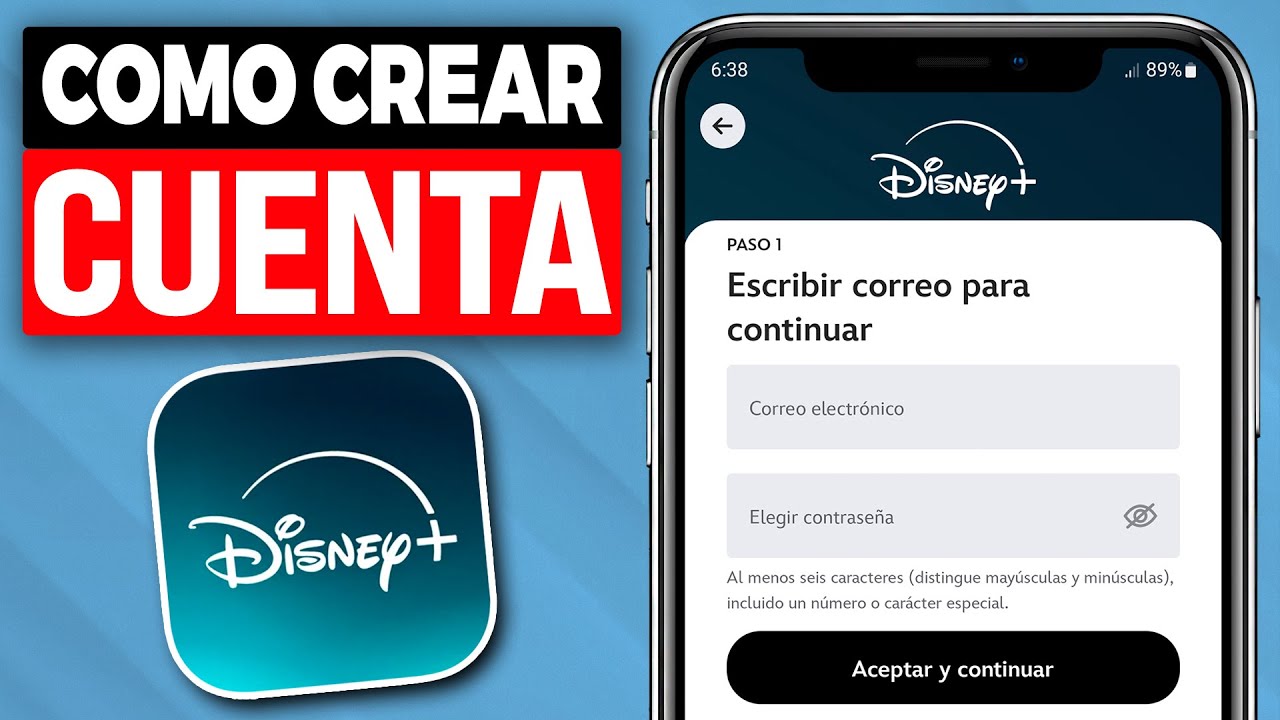C&oacute;mo CREAR una CUENTA de DISNEY+ (2026) Desde el Celular