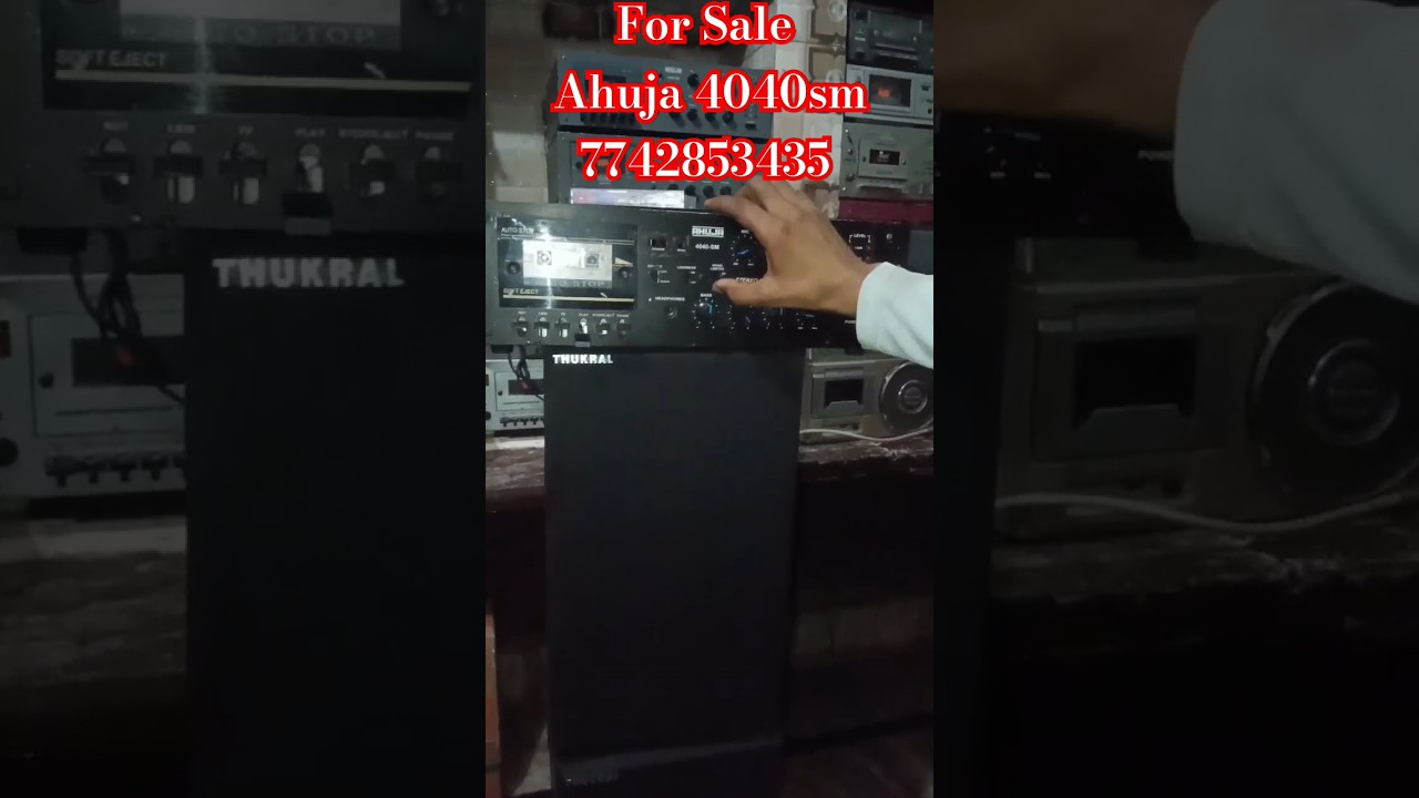 Ahuja 4040sm Black Stereo Cassette Recorder Deck Amplifier For Sale👉 7742853435 #ahuja #4040sm #deck