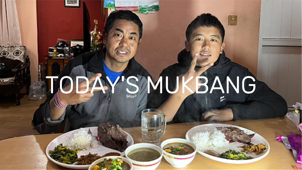 TODAY'S MUKBANG|| HOME MADE RICE & DHEDO||| DELICIOUS ON A RAINY DAY....