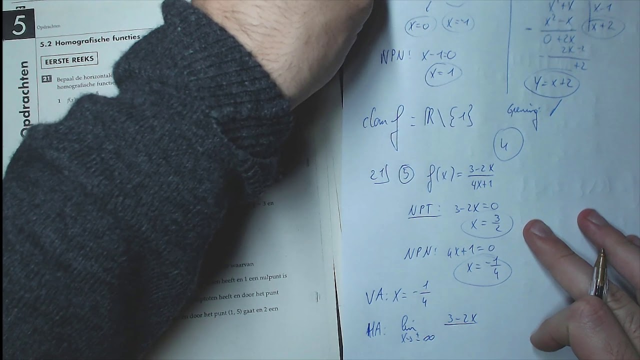 Rationale Functie oefeningen