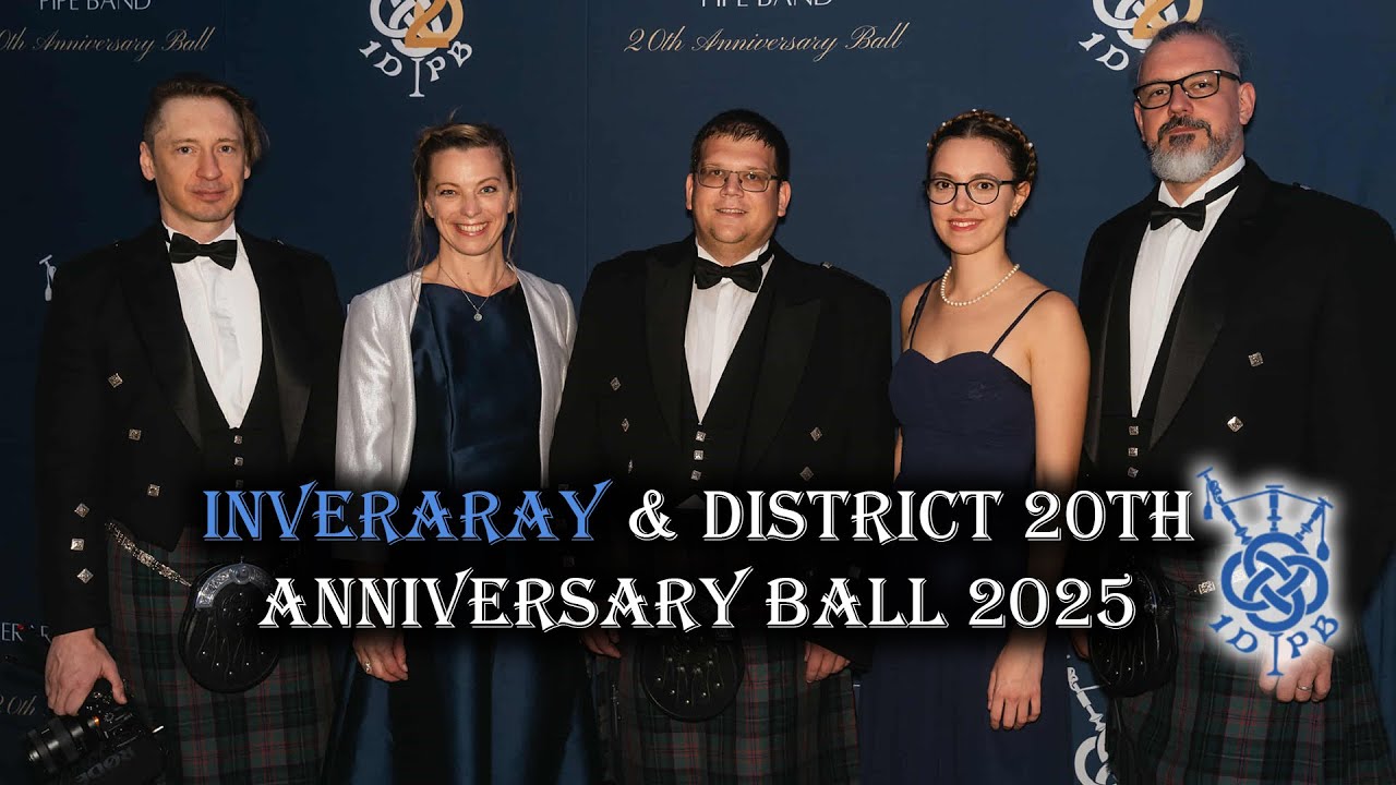 We went to the Inveraray & District Pipe Band 20th Anniversary Ball!