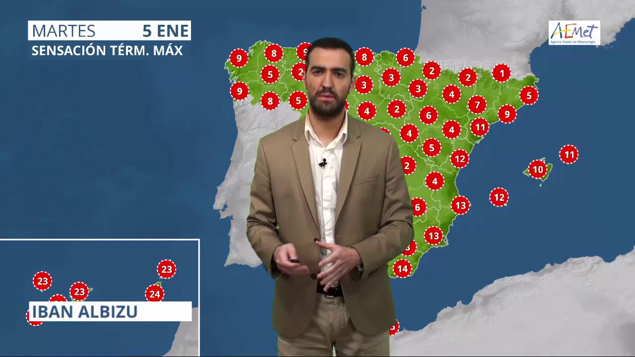 El tiempo de aemet 05/01/2021
