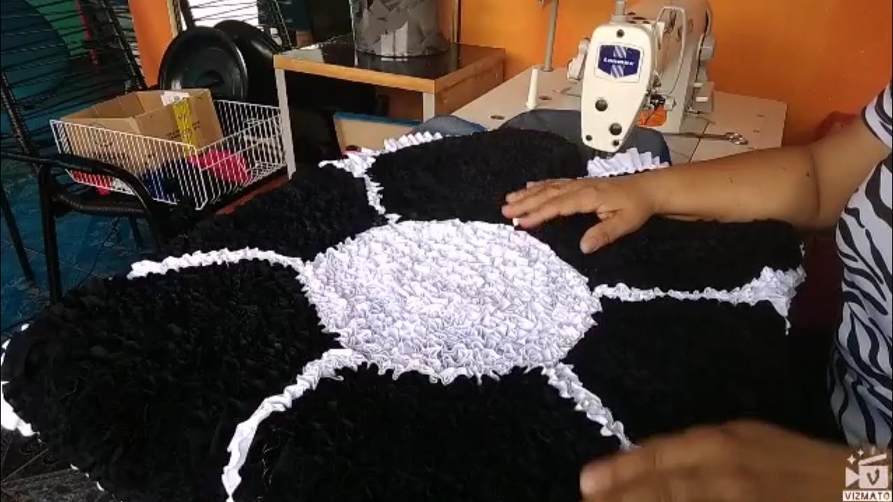 DICA IMPORTANTE DA COSTURA ✂️do tapete de frufru ✂️ deixei mudo por causa da música 🎶 desculpa