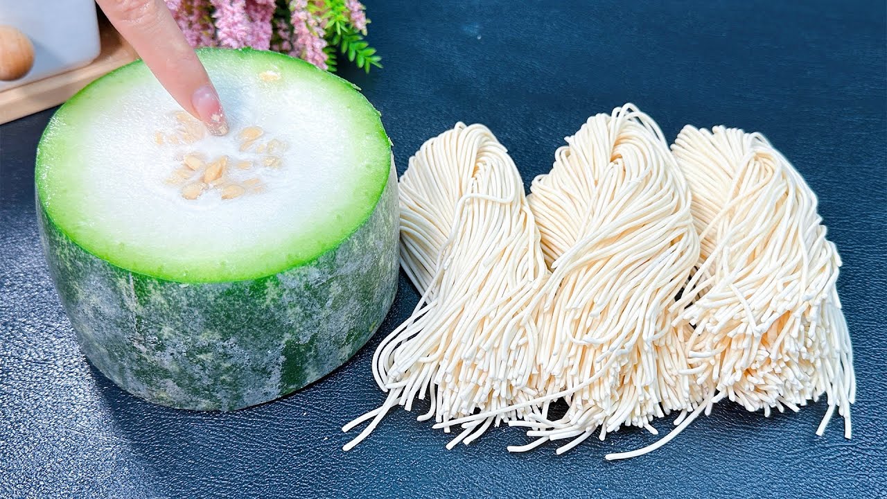 Тушеная лапша с дыней: вкусное домашнее блюдо 😋  Ты привыкнешь. ❗ Обязательно попробуйте этот рецепт