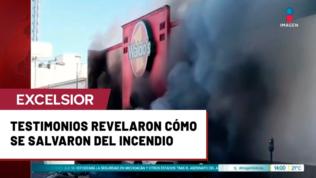 As&iacute; fue el incendio en la tienda Waldo&rsquo;s en Hermosillo
