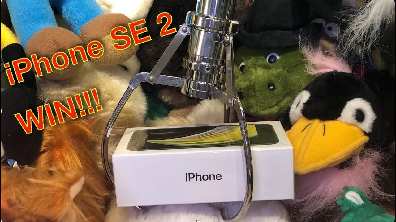 JACKPOT‼️  iPHONE SE 2 - am Greifautomat GEWONNEN - WIN FROM THE CLAW MACHINE!!!