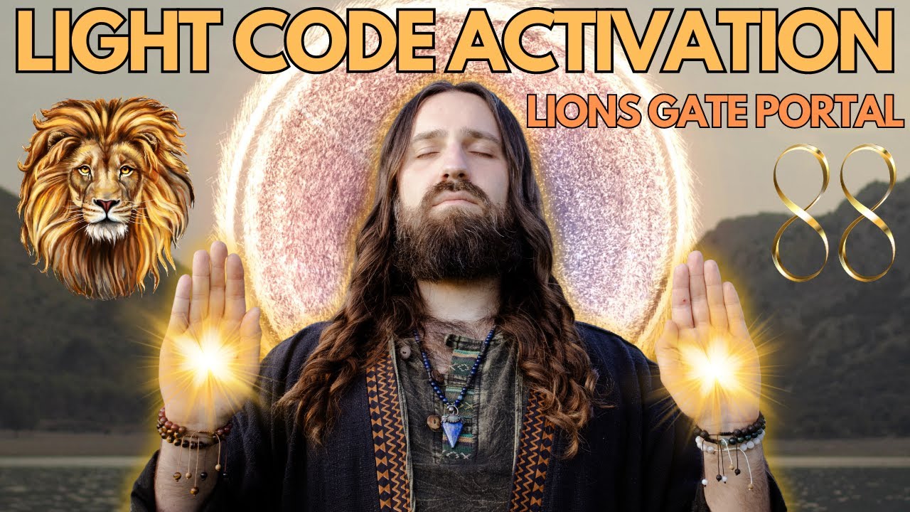✨LIGHT CODE ACTIVATION 🦁 LIONS GATE PORTAL 🪶 ASMR REIKI