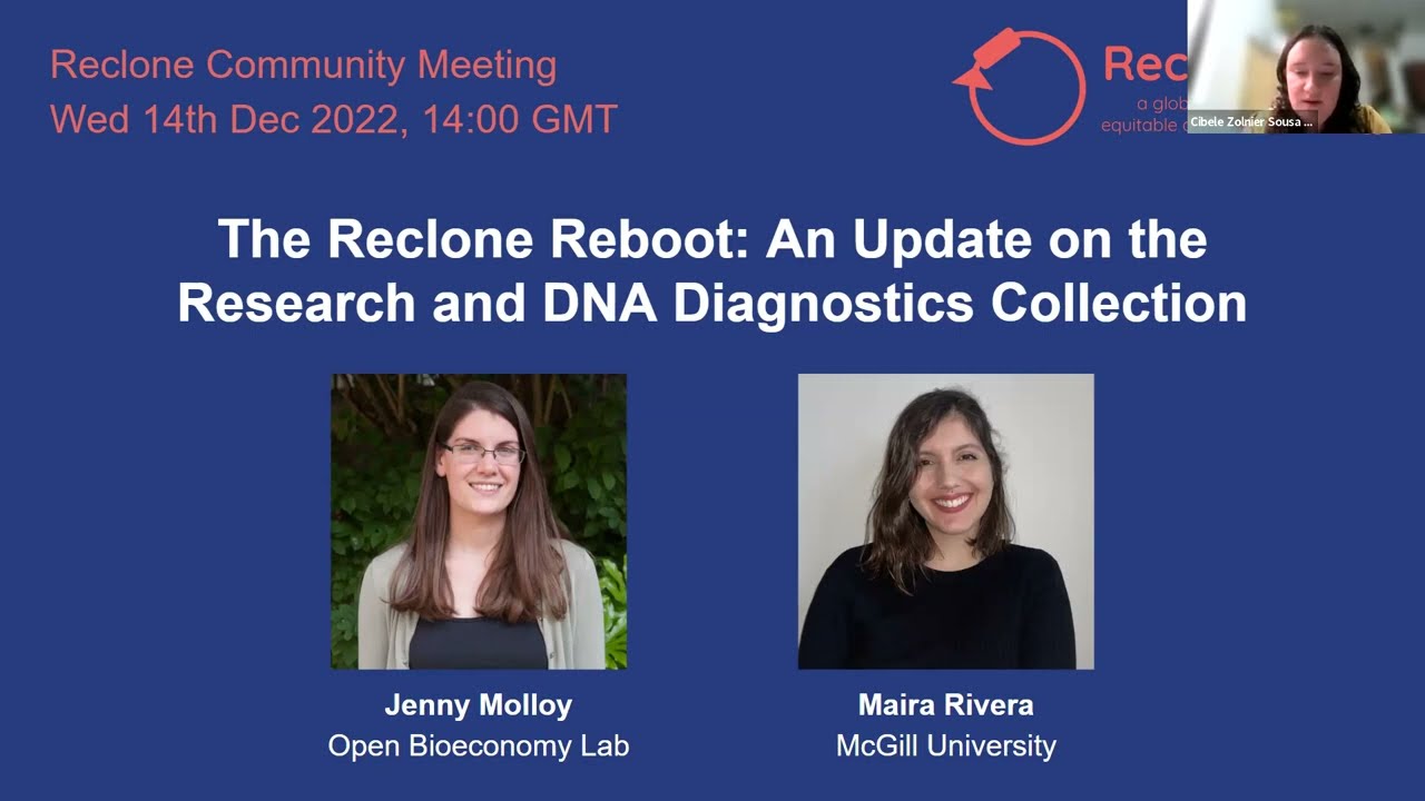 The Reclone Reboot: An Update on the Research and DNA Diagnostics Collection