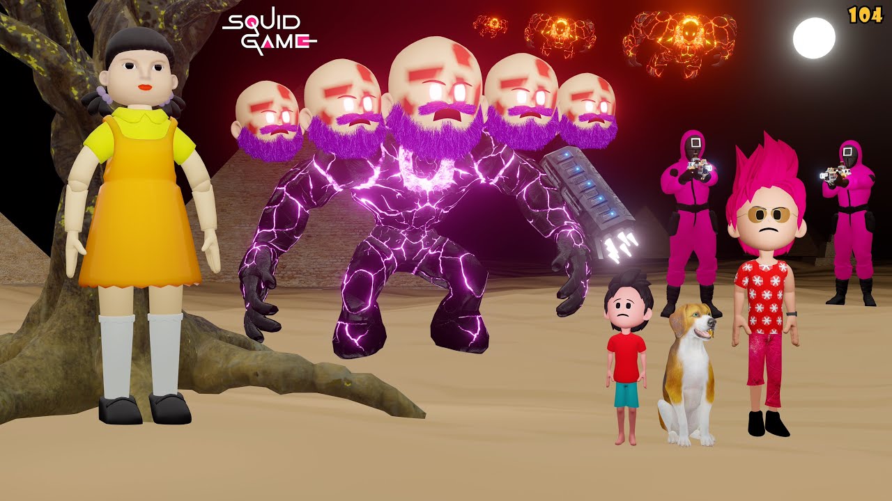 TINU KI SHAITANI (PART 104) | Desi Comedy Video | Squid Game Cartoon | Gulli Bulli | Baba Wala
