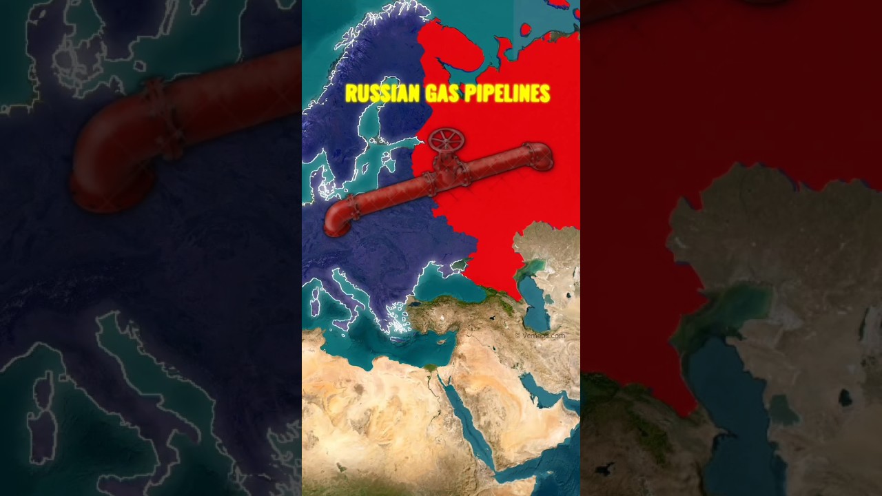Curious about the Major Russian Gas Pipelines to Europe via ukraine? #geography #shorts